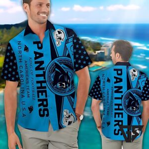 Carolina Panthers Coastal Pride Hawaiian Shirt