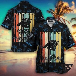 Carolina Panthers Gridiron Breeze Hawaiian Shirt