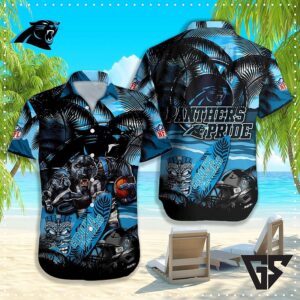 Carolina Panthers Panther Nation Paradise Hawaiian Shirt