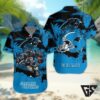 Carolina Panthers Personalized Gridiron Warrior Hawaiian Shirt