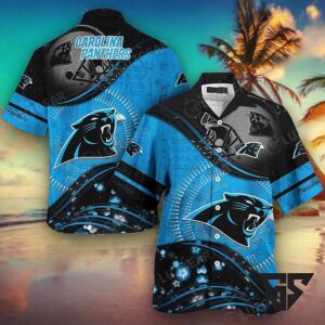 Carolina Panthers Storm Surge Hawaiian Shirt