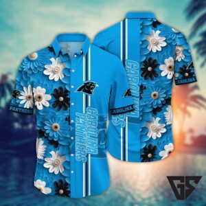 Carolina Panthers Tropical Thunder Hawaiian Shirt