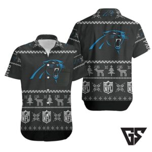 Carolina Panthers Ugly Christmas Sweater Hawaiian Shirt