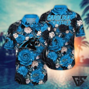 Carolina Panthers Wave Rider Victory Hawaiian Shirt