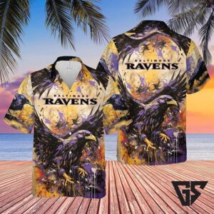 Chicago Blackhawks Midnight Flight Hawaiian Shirt