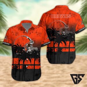 Cleveland Browns Desert Sunset Hawaiian Shirt