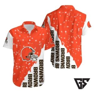 Cleveland Browns Starry Night Hawaiian Shirt