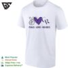 Colorado Rockies Peace Love Rockies Hand Sign Heart Shape And Logo T-Shirt