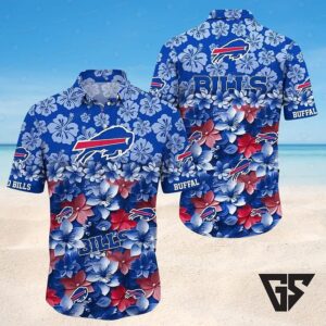 Custom Buffalo Bills Floral Bliss Hawaiian Shirt
