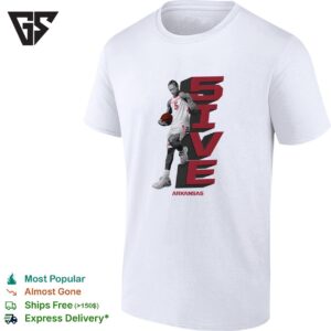 Darius Acuff 5ive Arkansas Razorbacks Men’s Basketball Graphic T-Shirt