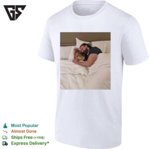 Drew Mcintyre Holding Wwe Championship Belt In Bed T-Shirt