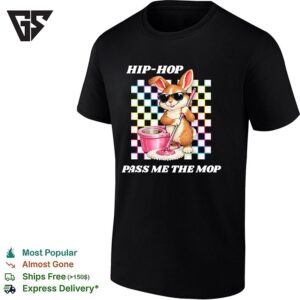Easter Cleaning Hip Hop Pass Me The Mop Checkered Background T-Shirt