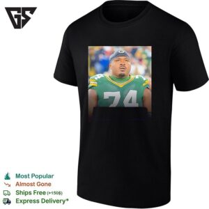 Elgton Jenkins 74 Green Bay Packers Face T-Shirt
