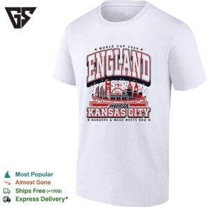 England Meets Kansas City Bangers And Mash Meets Bbq World Cup 2026 T-Shirt