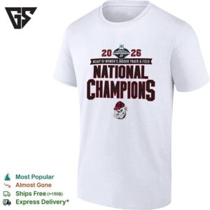 Georgia Bulldogs NCAA Di Women’s Indoor Track And Field National Champions 2026 T-Shirt
