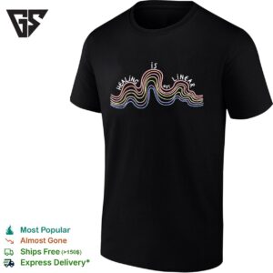 Healing Is Not Linear Rainbow Wave T-Shirt