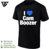 I Heart Cam Boozer Basketball Blue Heart Shape T-Shirt
