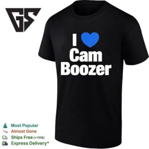 I Heart Cam Boozer Basketball Blue Heart Shape T-Shirt