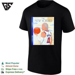 Jalen Brunson 11 The New Yorker New York Knicks Madison Square Garden T-Shirt