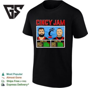 Jason Kelce And Travis Kelce In Cincinnati Bearcats Cincy Jam T-Shirt 1 1