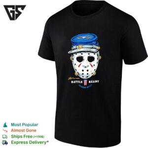 Jason Voorhees X Blue Jackets Columbus Hockey Battle Ready T-Shirt