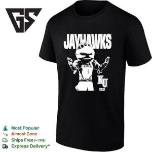 Jayhawk Mascot Of Kansas Jayhawk Basketball Logo Slam T-Shirt 1 1