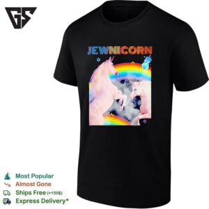 Jewnicorn Jewish Unicorn Rainbow Theme Ideal Chanukah Hanukkah T-Shirt