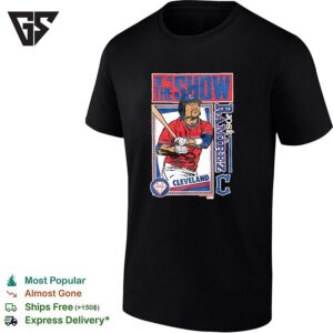 Jose Ramirez 11 Cleveland Guardians Baseball Team Mlb The Show Caricature T-Shirt