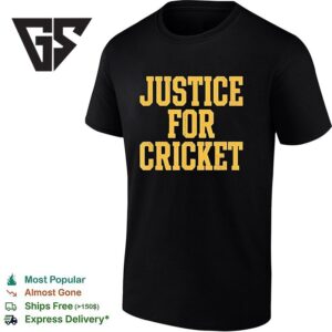 Justice For Cricket Retro T-Shirt 1 1