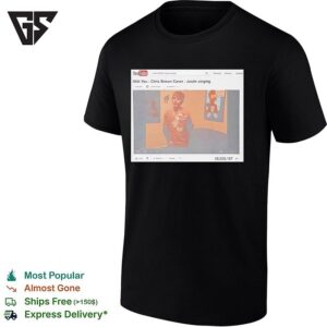 Justin Bieber With Youcover Chris Brown Youtube Performance T-Shirt