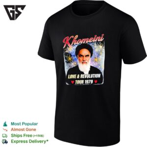 Khomeini Love And Revolution Tour 1979 Graphic T-Shirt