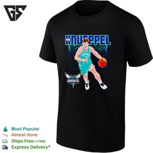 Kon Knueppel Charlotte Hornets Black Notorious Signature T-Shirt