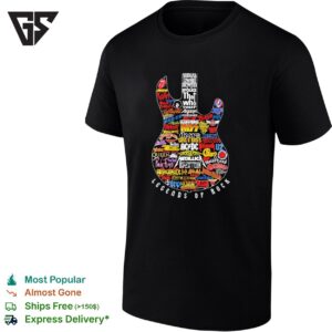 Legends Of Rock Collections Etc Colorful Guitar T-Shirt