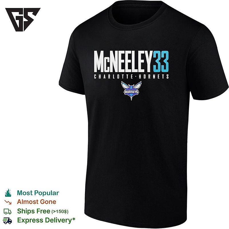 Liam Mcneeley 33 Charlotte Hornets Basketball Mcneeley 33 T-Shirt Liam Mcneeley 33 Charlotte Hornets Basketball Mcneeley 33 T-Shirt