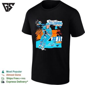 Macklin Celebrini 71 San Jose Sharks Fresh Ice Signature T-Shirt
