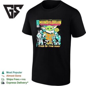 Mandalorian Baby Yoda This Is The Way Retro T-Shirt 1 1