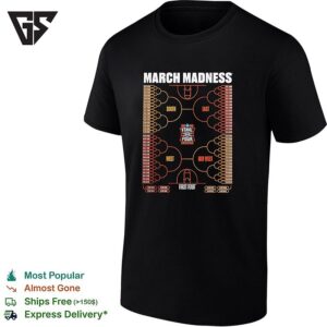 March Madness NCAA Men’s Basketball Tournament 2026 Bracket T-Shirt