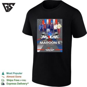 Maroon 5 Live At F1 United States Grand Prix 2026 On October 23 2026 T-Shirt