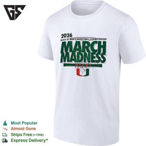 Miami Hurricanes NCAA Di Men’s Basketball Championship March Madness 2026 T-Shirt