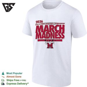 Miami Redhawks NCAA Di Men’s Basketball Championship March Madness 2026 T-Shirt