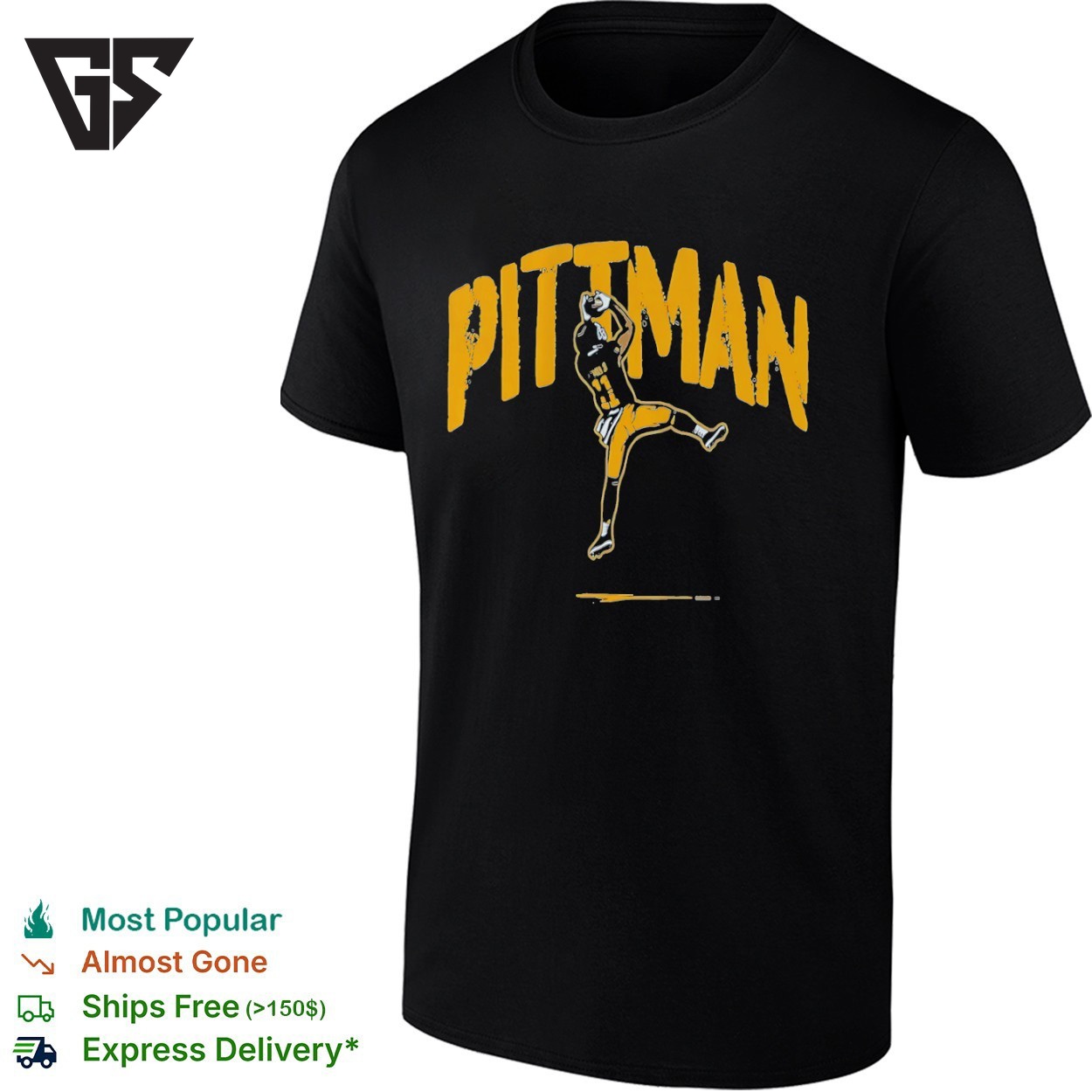 Michael Pittman 11 Jr Pittsburgh Superstar Pose Retro T-Shirt Michael Pittman 11 Jr Pittsburgh Superstar Pose Retro T-Shirt