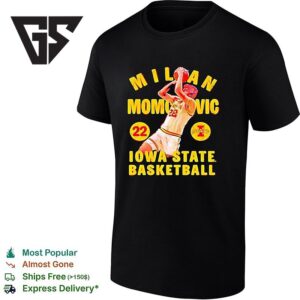 Milan Momcilovic 22 Iowa State Cyclones Basketball Illustrated 2026 T-Shirt