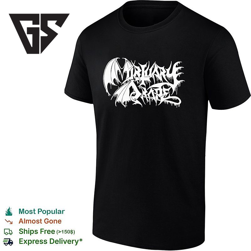 Mortuary Drape Metal Style Logo T-Shirt Mortuary Drape Metal Style Logo T-Shirt