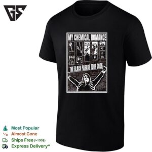 My Chemical Romance Tour The Black Parade 2026 Poster T-Shirt