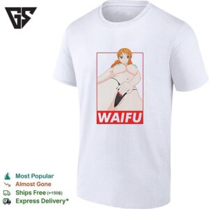 Nami Nude And Hand Touching A Vagina Anime Waifu T-Shirt