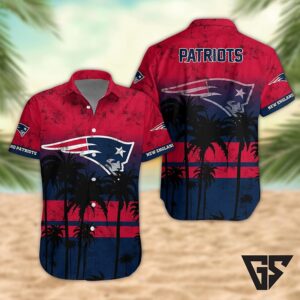 New England Patriots Desert Sunset Hawaiian Shirt