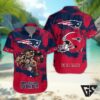 New England Patriots Personalized Gridiron Warrior Hawaiian Shirt