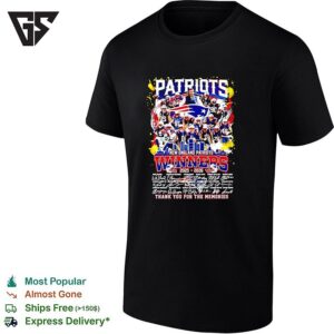 New England Patriots Winners National Football League 2025 2026 Signature T-Shirt