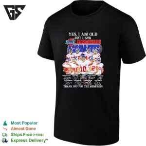 New York Giants Players Yes I Am Old But I Saw Xlii Champions Giants T-Shirt