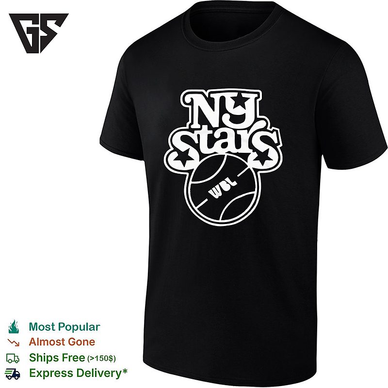 New York Stars Women’s Professional Basketball League Logo T-Shirt New York Stars Women’s Professional Basketball League Logo T-Shirt